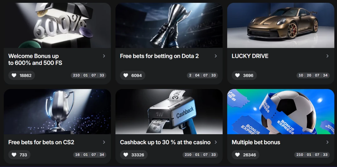 1win Casino Bonus